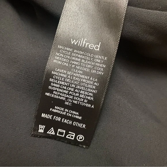 Aritzia Wilfred Tempest Black Long Sleeve Mini Dress - Picture 6 of 11